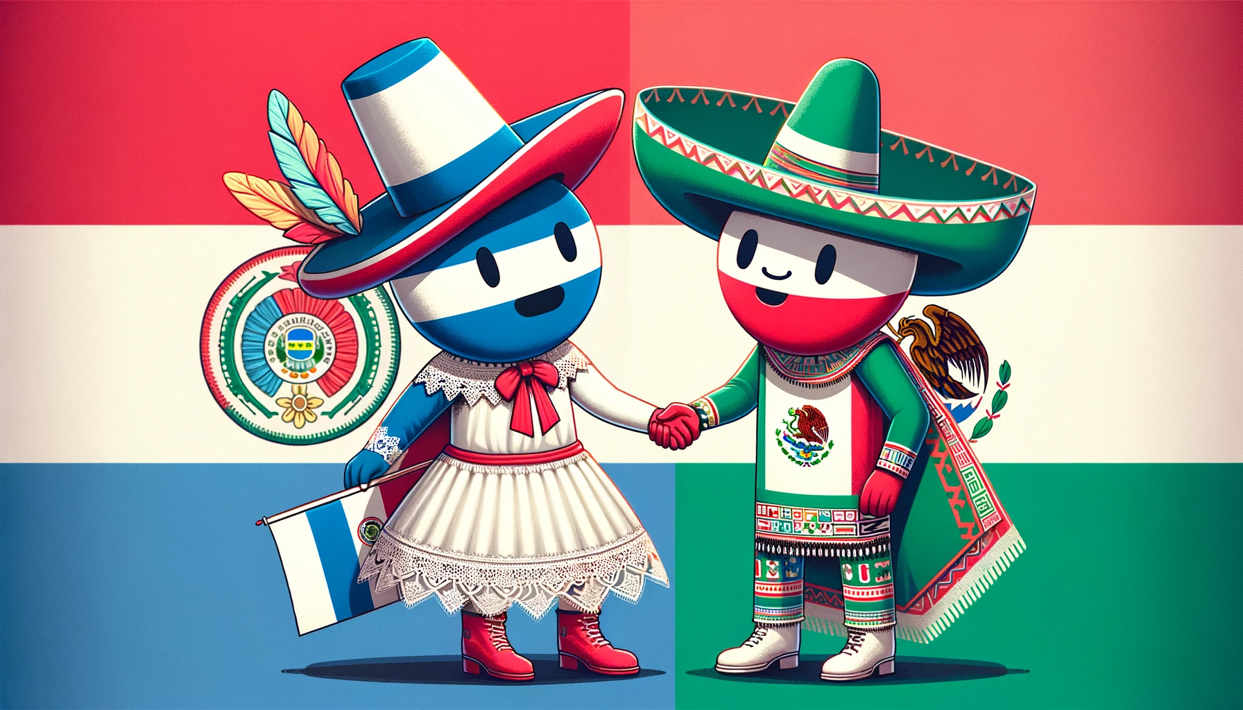 Paraguay y México en Countryhumans